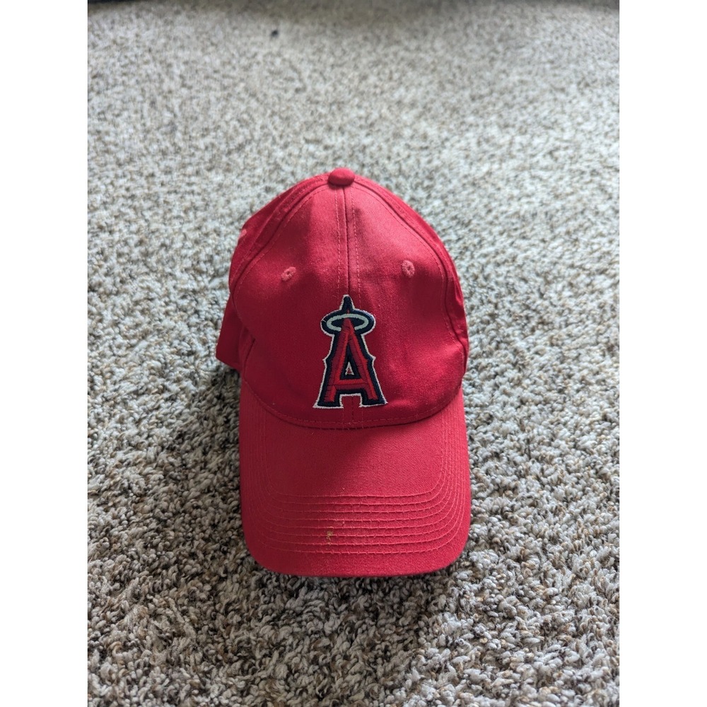 Anaheim Angels Hat MLB Strapback Baseball Red‎  Cap